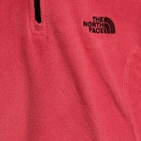 The North Face Women’s 1/4 Zip Fleece Pullover Pink Medium EUC - Picture 3 of 9